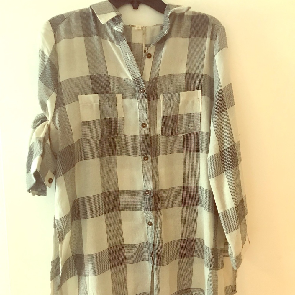 Plaid tunic